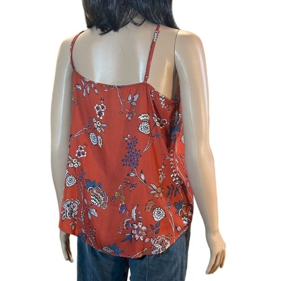 (6 for $25)Maurices Caged Neckline Floral Tank Top size small - Picture 2 of 7